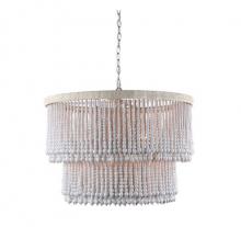 Terracotta Lighting H22110-6W - Sea Breeze Wood Beads Drum Chandelier