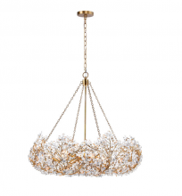 Terracotta Lighting H24108-12 - Ludovica Flower Basket chandelier
