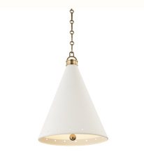 Hudson Valley MDS401-AGB/WP - 1 LIGHT MEDIUM PENDANT