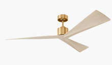 Visual Comfort & Co. Fan Collection 3ADR60BBSWWO - Adler 60 - Burnished Brass w Washed White Oak Blades