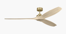 Visual Comfort & Co. Fan Collection 3CLNSM70BBSWWO - Collins Smart 70 - Burnished Brass