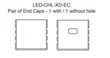 GM Lighting LED-CHL-XD-EC - Extruded Channel End Caps