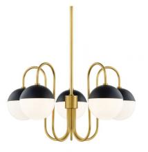 Mitzi by Hudson Valley Lighting H344805-AGB/BK - Renee Chandelier