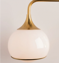 Mitzi by Hudson Valley Lighting GLS-H281701S-AGB - REESE GLASS GLOBE