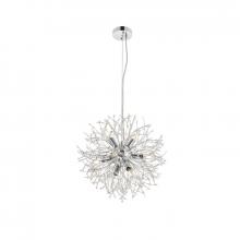 Elegant LD5052D20C - Flores 8 light Chrome Pendant