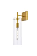 Elegant LD2362BR - Savant 1 light brass wall sconce