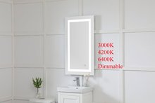Elegant MRE12036 - Helios 20inx36in Hardwired LED mirror with touch sensor and color changing temperature