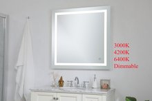 Elegant MRE13636 - Helios 36inx36in Hardwired LED mirror with touch sensor and color changing temperature