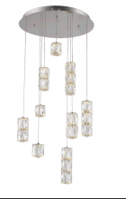 Elegant 3500D9C - Polaris LED Light Chrome Pendant Clear Elegant Cut Crystal