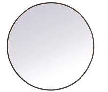 Elegant MRE6045BK - Pier 45 inch LED mirror with adjustable color temperature 3000K/4200K/6400K in black