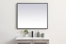 Elegant MRE63036BK - Pier 30x36 inch LED mirror with adjustable color temperature 3000K/4200K/6400K in black