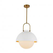 Alora Lighting PD507216WHOP - Harper 16-in White/Opal Glass Socket Pendant