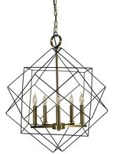 Framburg 4708 MB/AB - 8-Light Mahogany Bronze/Antique Brass Etoile Chandelier