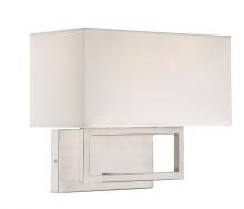 Savoy House Meridian M90095BN - 2-Light Wall Sconce in Brushed Nickel