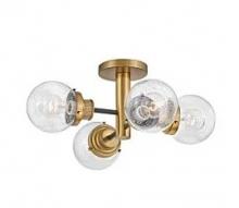 Hinkley 40693BK - Medium Semi-flush Mount